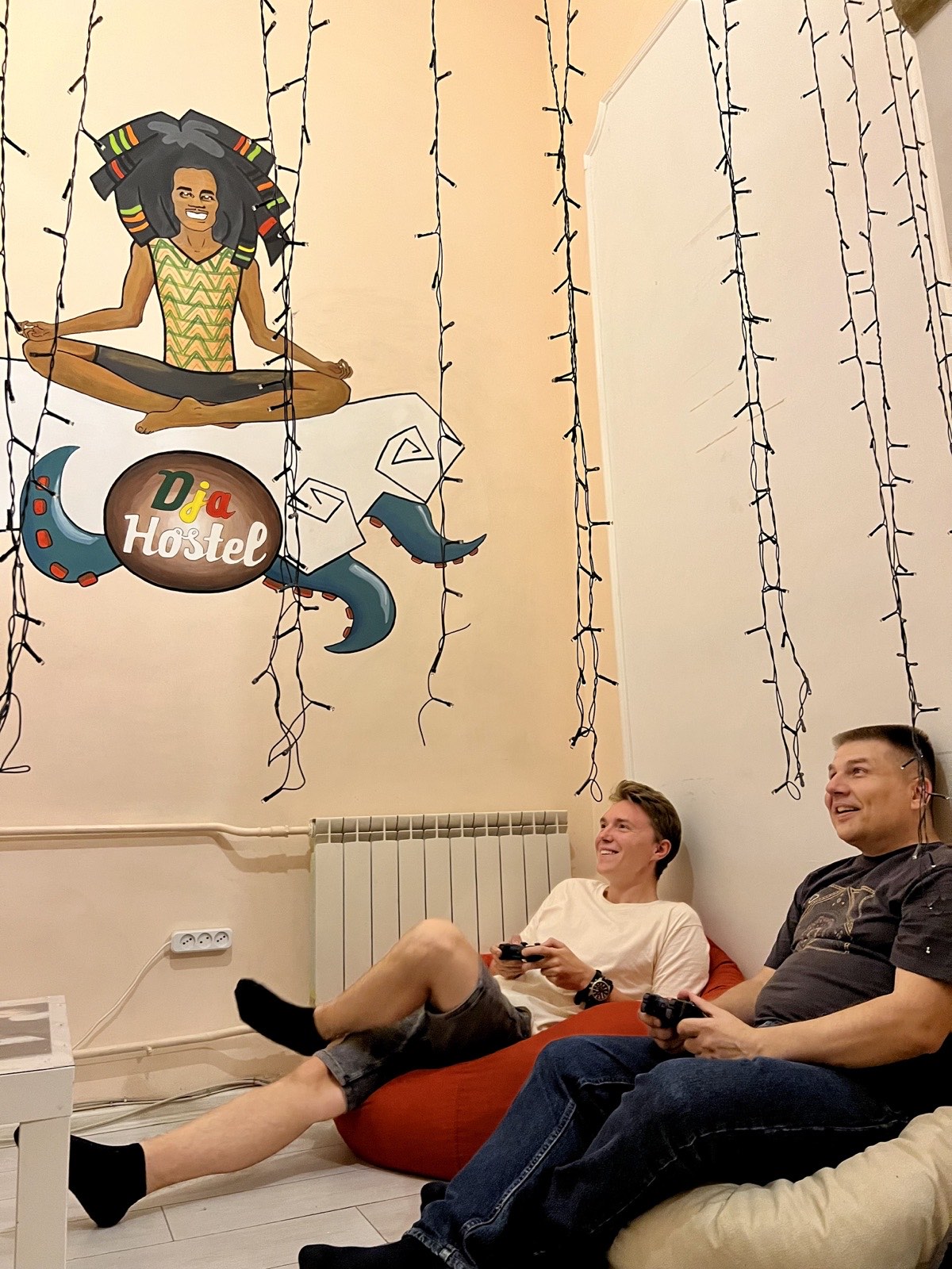 Dja Hostel common area — gaming zone